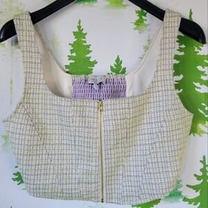 Wayf Tweed Pixie Dust Style Top.